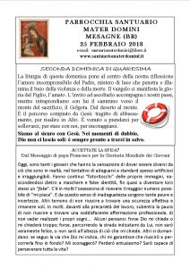 MATERDOMINI NEWS 25 febb. 2018 2