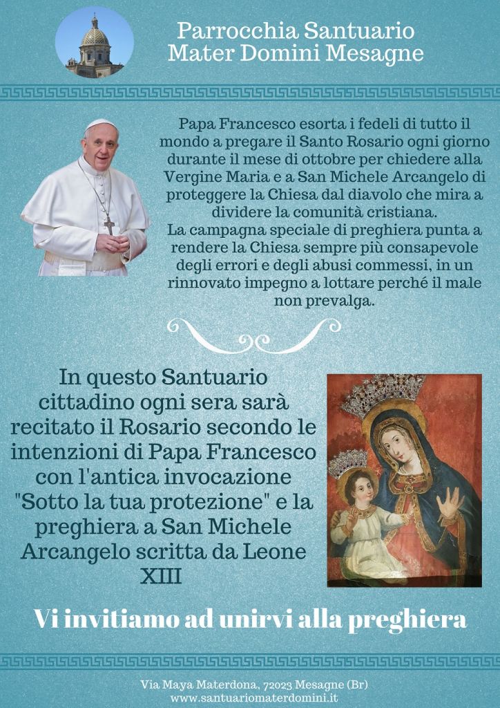 rosario intenzioni papa